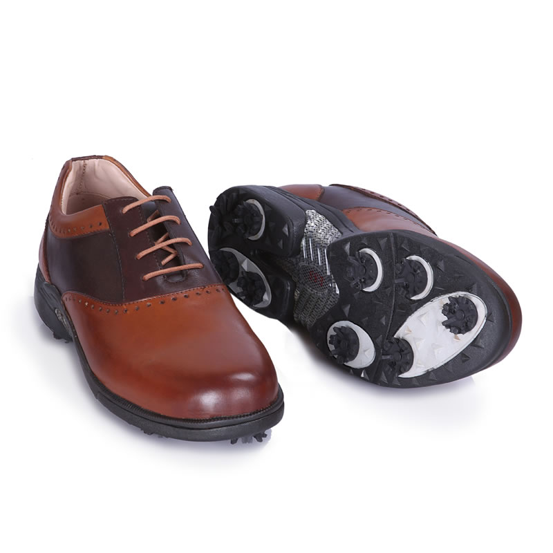 Justin Tan/Brown Golf Shoe | East Star Shoes – ESS Shoes