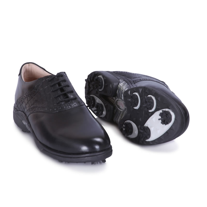 Tiger Full Black Golf Shoe | East Star Shoes – ESS Shoes